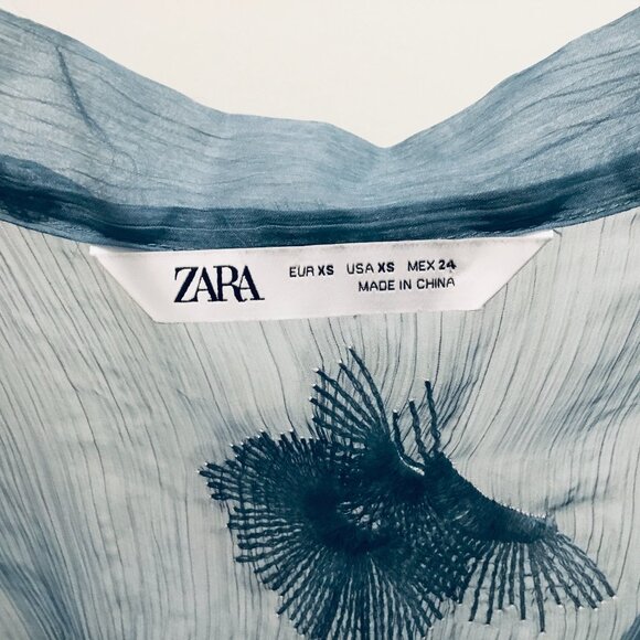 Zara Maxi Embroidered Coverup - One Size - Picture 3 of 4